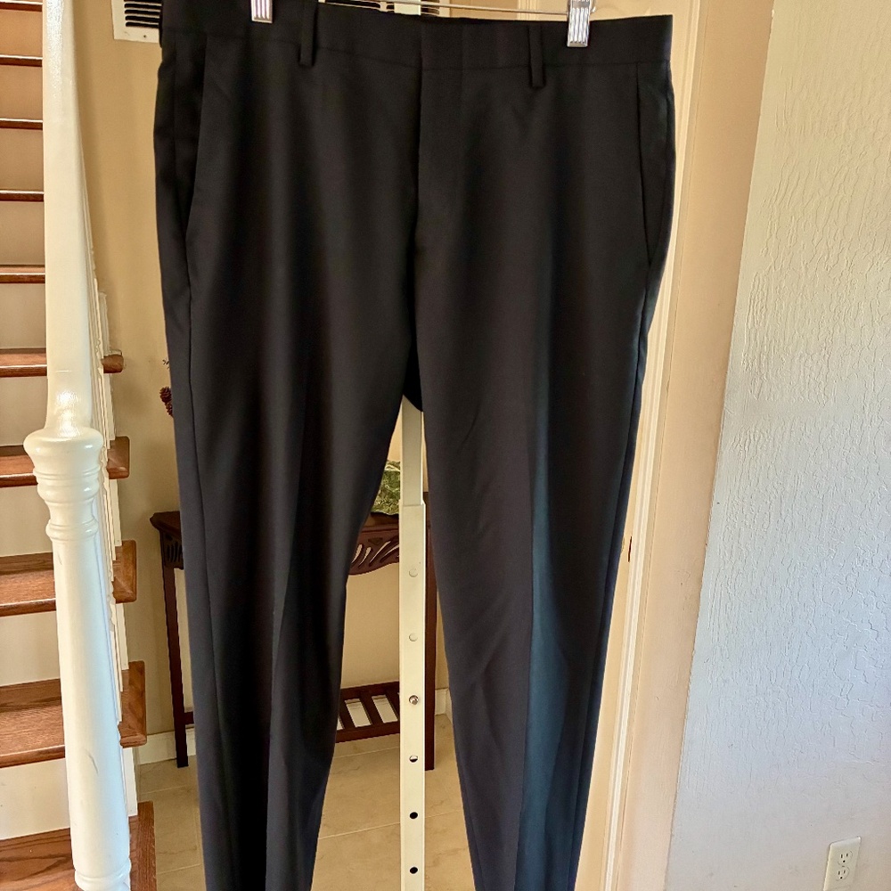 J Crew Ludlow Slim Loro Piana Super 120's Wool Dress Pants Lined Black 32x32